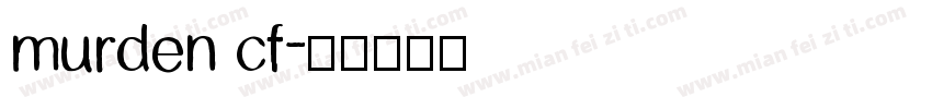 murden cf字体转换